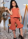 Orange Colour Ola western Designer Fancy Two pis Utebe Important Top And Palzzo New Boutiques designer Kids Colletion Ola 04